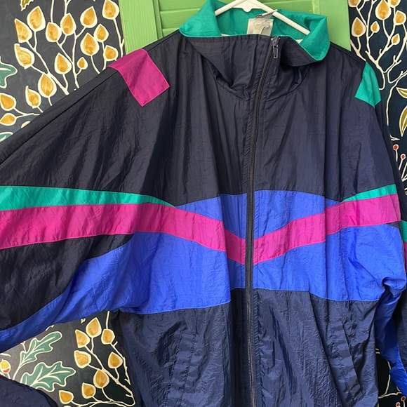 Athletic Works Jackets & Blazers - Athletic Works Retro Colorblock Windbreaker Vintage Jacket
